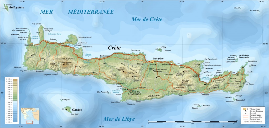 Carte Crète