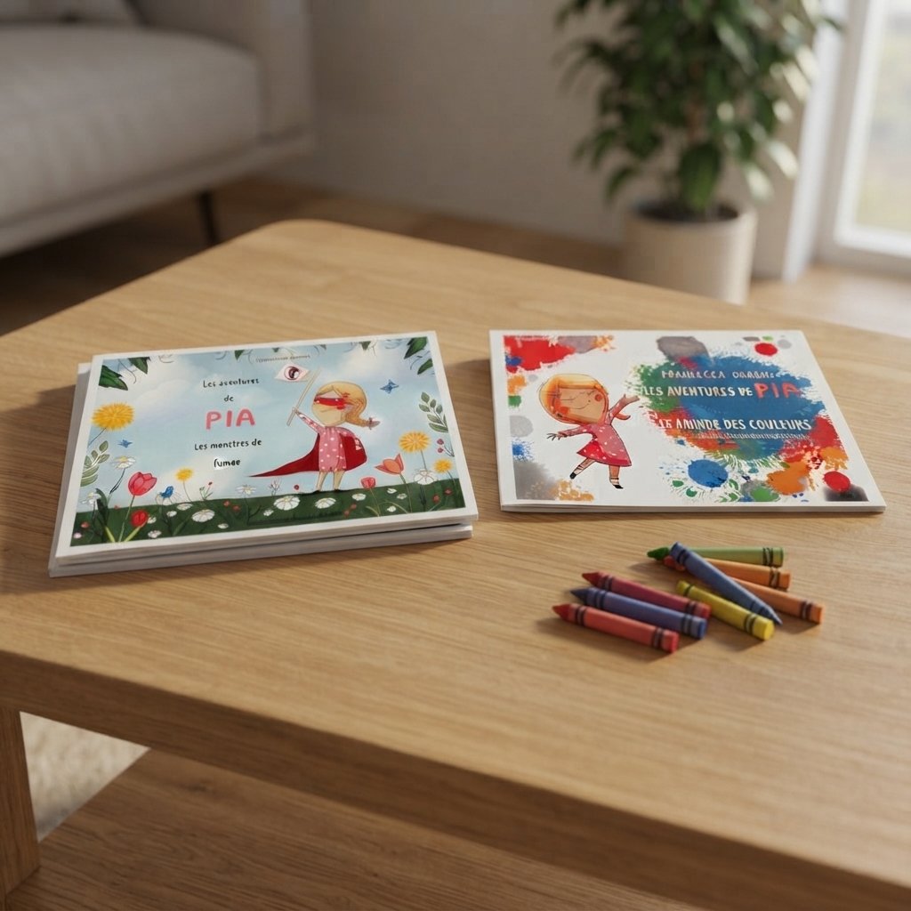 Livres 'Les Aventures de Pia' et jeu de carte narratif – Image 9