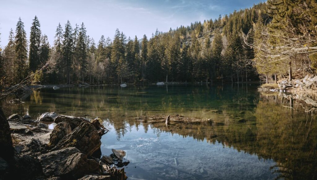 visite du lac vert de passy