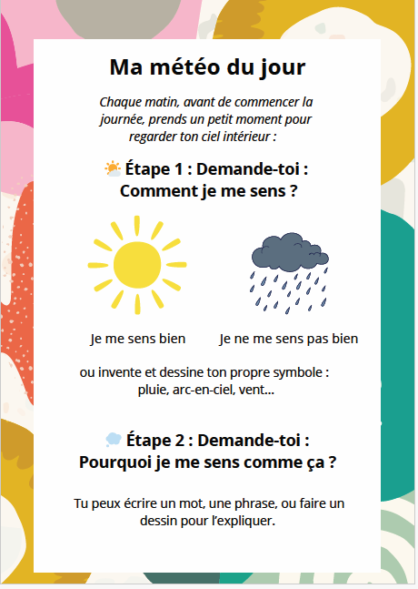 Exercice d'art-thérapie pour enfant